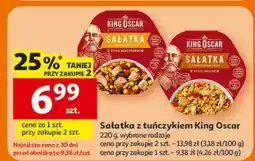 Auchan Sałatka z tuńczykiem, wybrane rodzaje King Oscar oferta