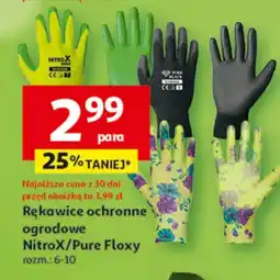 Auchan Rękawice ochronne ogrodowe NitroX/Pure Floxxy rozm.: 6-10 oferta