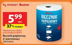 Auchan Ręcznik papierowy 2-warstwowy oferta