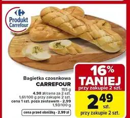 Carrefour Bagietka czosnkowa oferta