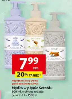 Auchan Mydło w płynie Setablu oferta