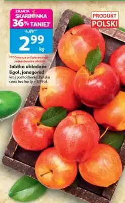 Auchan Jabłka układane ligol, jonagored oferta