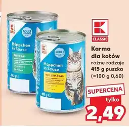 Kaufland Karma dla kotów różne rodzaje puszka oferta