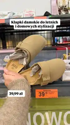 Biedronka Klapki damskie oferta