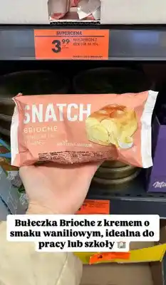 Biedronka Bułeczka Brioche z kremem o smaku waniliowym oferta