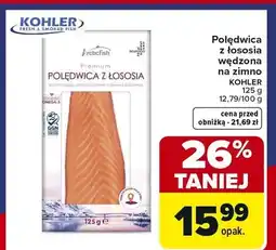 Carrefour Polędwica z łososia wędzona na zimno oferta