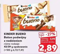 Kaufland Baton podwójny z nadzieniem różne rodzaje oferta