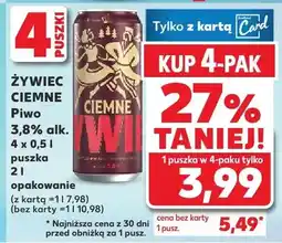 Kaufland Piwo Żywiec Ciemne oferta