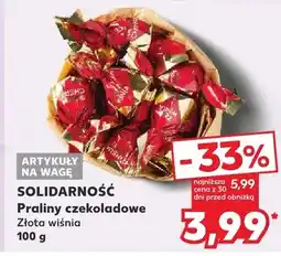Kaufland Praliny czekoladowe Złota wiśnia oferta
