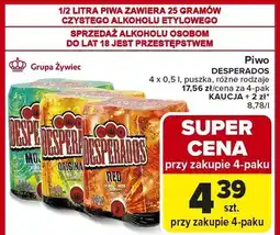 Carrefour Piwo Desperados różne rodzaje oferta