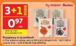 Auchan Przyprawy w saszetkach różne rodzaje oferta