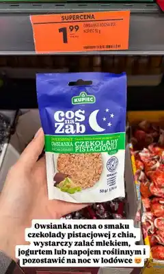Biedronka Owsianka nocna mix czekolady pistacjowej z chia oferta