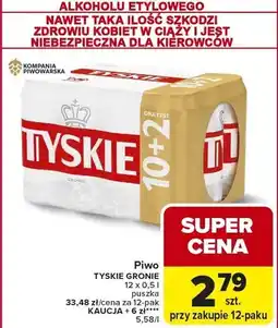 Carrefour Piwo Tyskie Gronie oferta