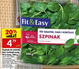 Twój Market Szpinak do sałatek, dań i koktajli myty oferta
