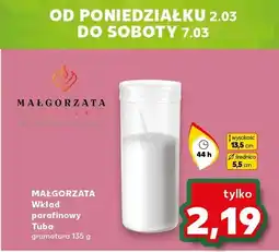 Kaufland Świeca parafinowa tuba aromat oferta