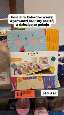 Biedronka Pościel bawełniana w kolorowe wzory, dziecięca 160x200 cm + 70x80 cm oferta