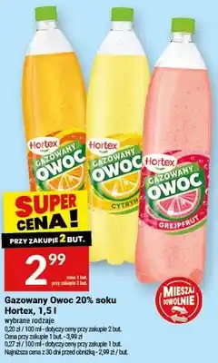 Twój Market Gazowany Owoc 20% soku cytryna, pomarańcza, grejpfrut oferta