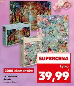 Kaufland Puzzle różne rodzaje 2000 elementów oferta