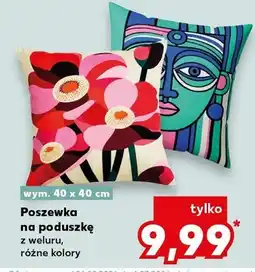 Kaufland Poszewka na poduszkę z weluru różne wzory oferta