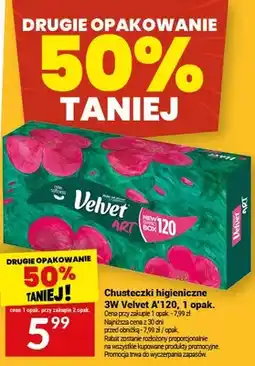Twój Market Chusteczki higieniczne 3W Velvet A'120 oferta