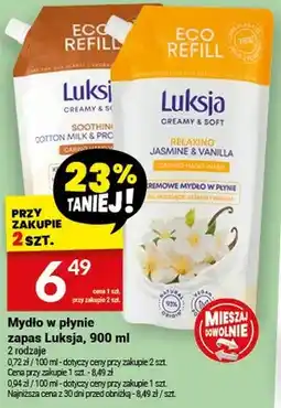 Twój Market Mydło w płynie zapas Soothing Cotton Milk & Rice Eco Refill oferta
