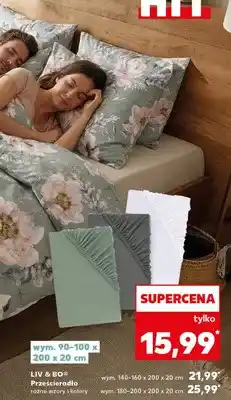 Kaufland Prześcieradło różne wzory i kolory oferta