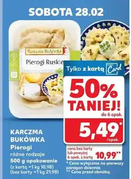 Kaufland Pierogi ruskie różne rodzaje 500g opakowanie oferta
