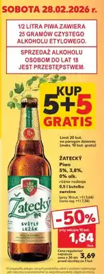 Kaufland Piwo światły lężak różne rodzaje 0,5l butelka zwrotna oferta