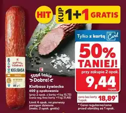 Kaufland Kiełbasa żywiecka oferta