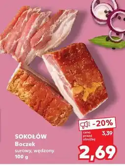 Kaufland Boczek surowy, wędzony oferta