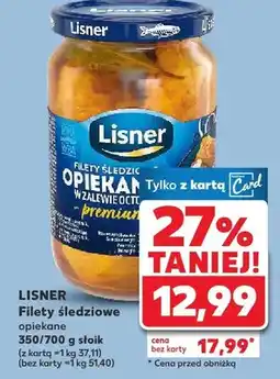 Kaufland Filety śledziowe opiekane 350/600 słoik oferta