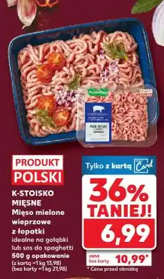 Kaufland Mięso mielone wieprzowe z łopatki idealne na gołąbki lub sos do spaghetti oferta