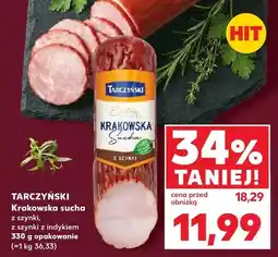 Kaufland Krakowska sucha z szynki, z szynki z indykiem oferta