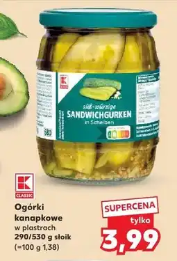 Kaufland Ogórki kanapkowe w plastrach oferta
