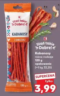 Kaufland Kabanosy z kurczaka różne rodzaje oferta