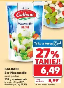 Kaufland Ser Mozzarella mini perline 140g opakowanie oferta