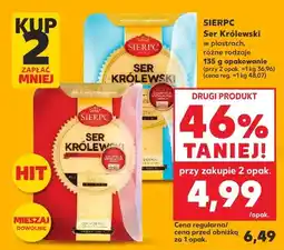 Kaufland Ser Królewski w plastrach różne rodzaje 135g opakowanie oferta
