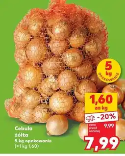 Kaufland Cebula żółta opakowanie oferta