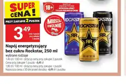 Twój Market Napój energetyzujący bez cukru Rockstar oferta