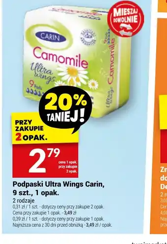Twój Market Podpaski Ultra Wings Carin oferta