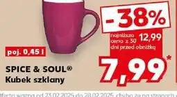 Kaufland Spice & Soul Kubek szklany oferta