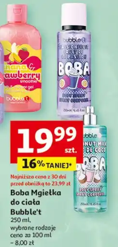 Auchan Mgiełka do ciała boba marakuja Bubble T oferta