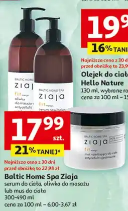 Auchan Oliwka do masażu Ziaja Baltic Home Spa Fit oferta