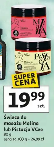 Auchan Świeca do masażu pistacja Vcee oferta