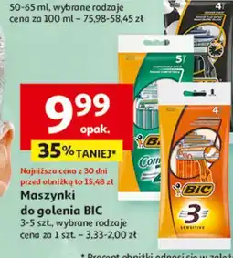 Auchan Maszynka do golenia Bic 3 Action oferta