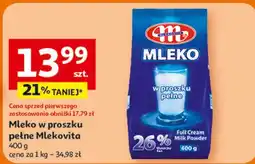Auchan Mleko w proszku Mlekovita oferta