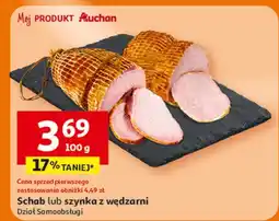 Auchan Szynka krucha z wędzarni Z Naszej Wędzarni Auchan oferta