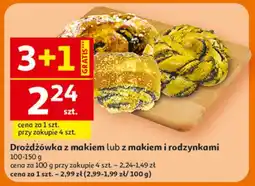 Auchan Drożdżówka z makiem i rodzynkami oferta