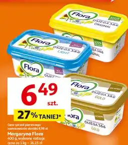 Auchan Margaryna gold Flora Omega 3&6 oferta