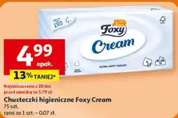 Auchan Chusteczki higieniczne z nawilżającym kremem Foxy Cream oferta